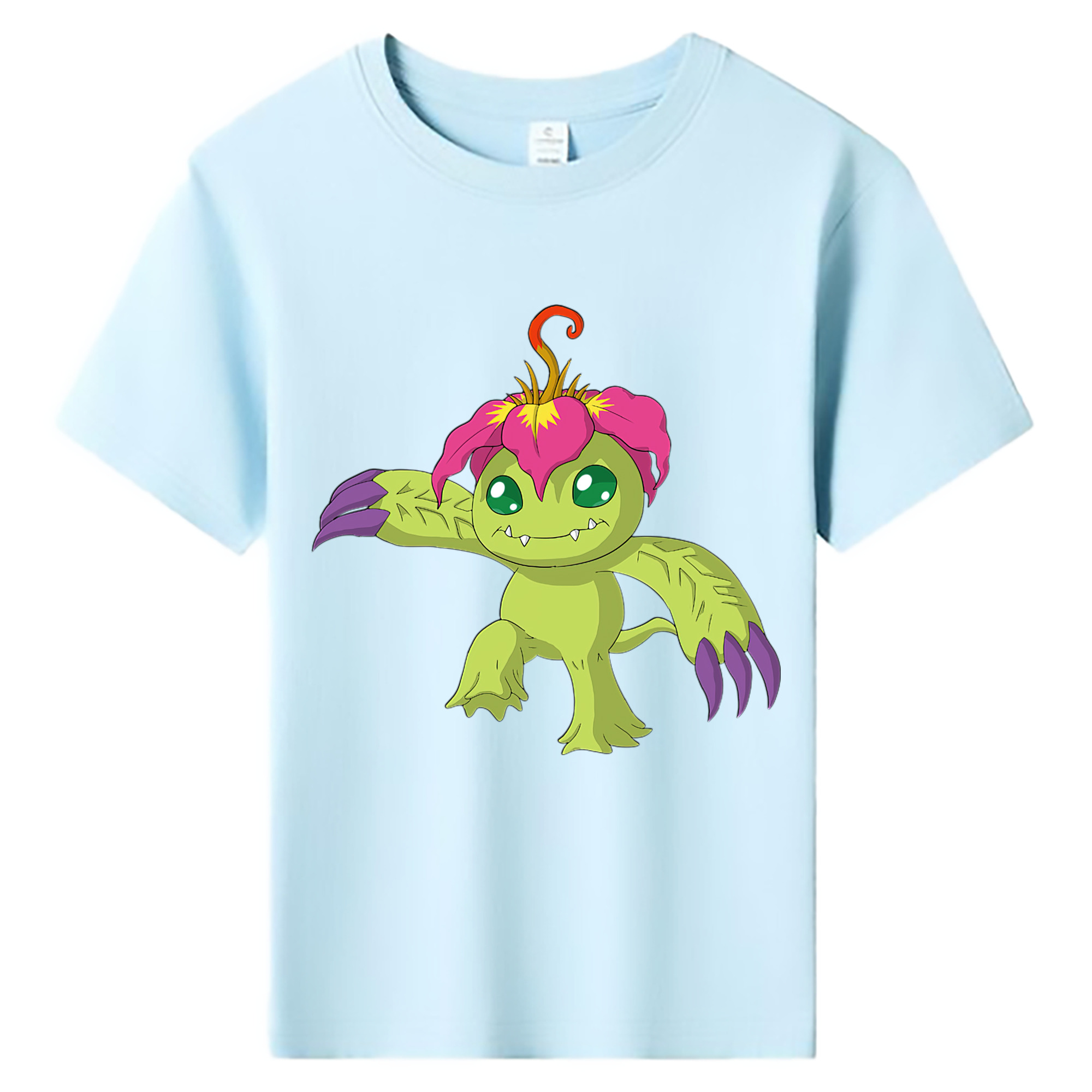 （画像用） Digimon デジタルモンスター/デジモン 綿100％キッズTシャツ（フロントプリント）